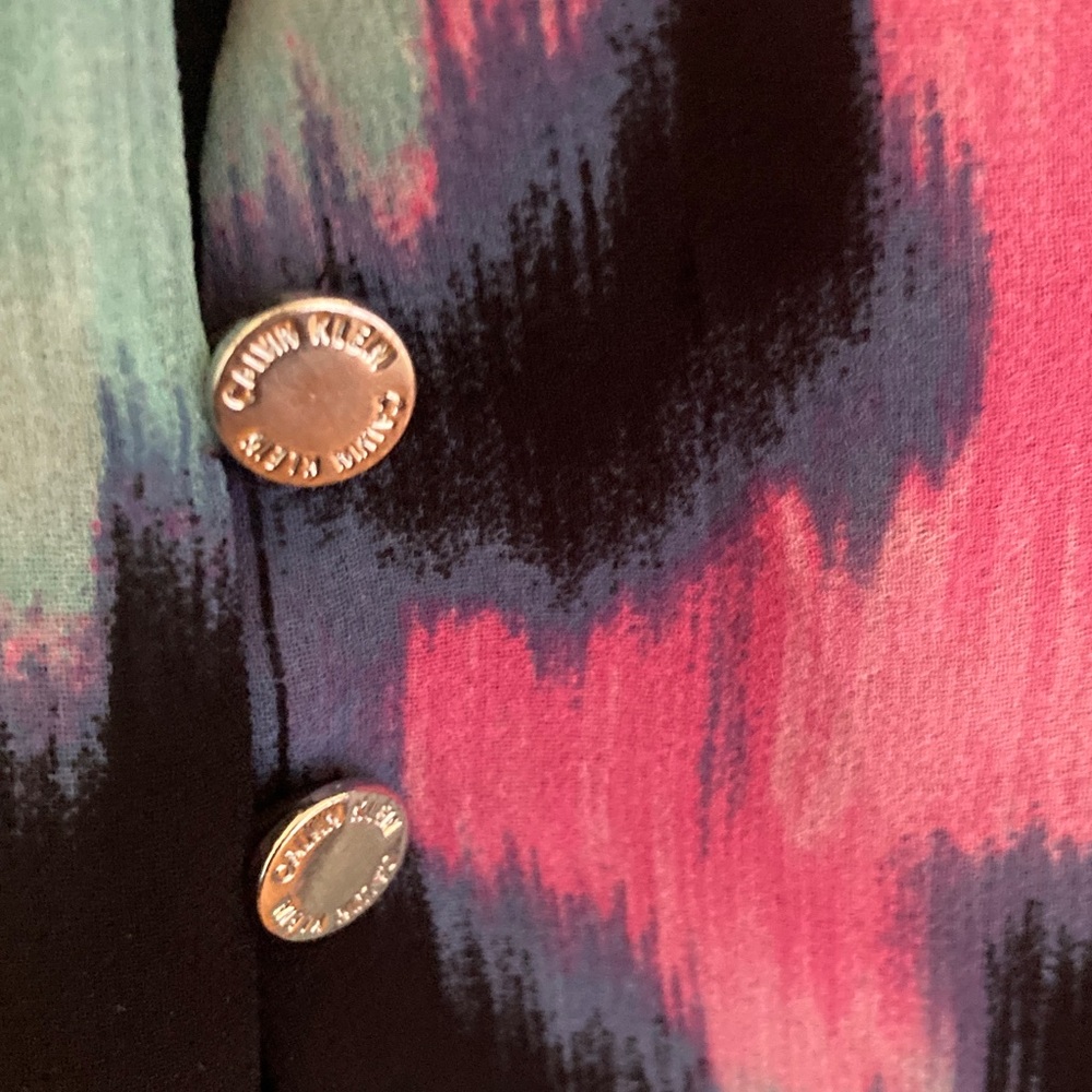 Calvin Klein Collection Multicolor Abstract Blouse - Picture 3 of 3